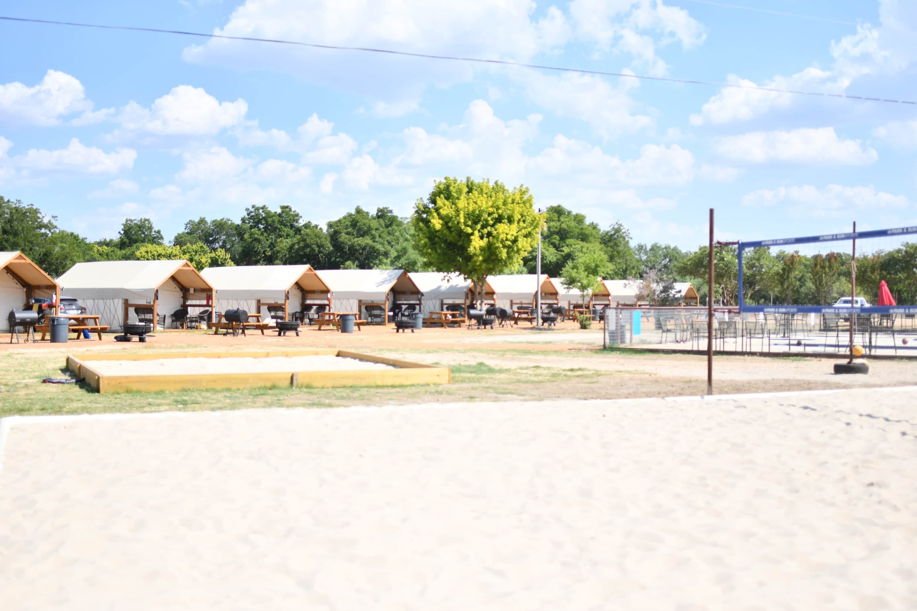 Glamping, Swimming, Volleyball, Horseshoes, Basketball, Tubing, kayaking, Paddleboarding and more!