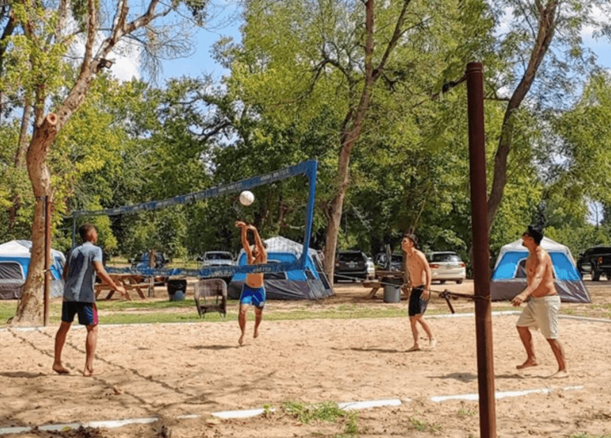 Play some volleyball on the property!