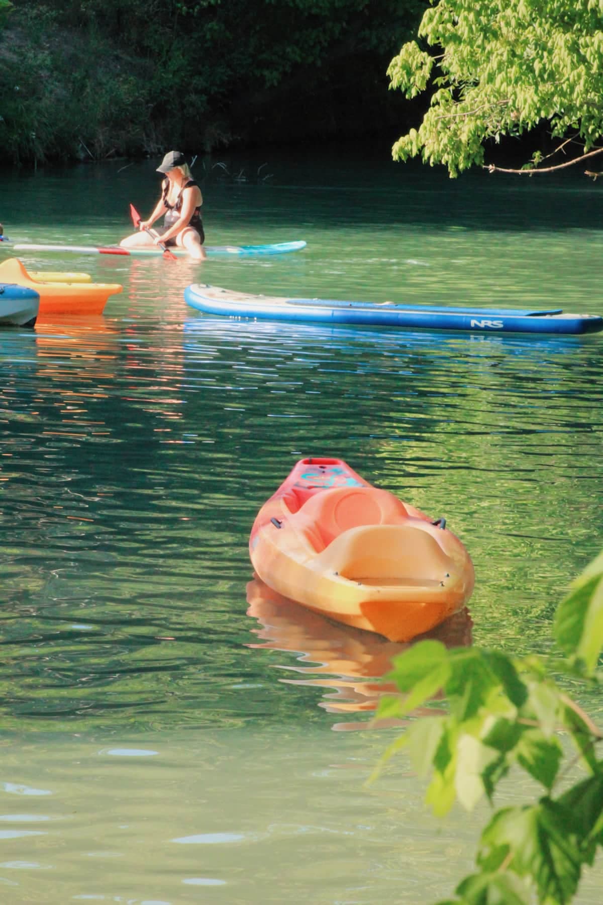 Guests love kayaking, paddleboarding and swimming in our creek