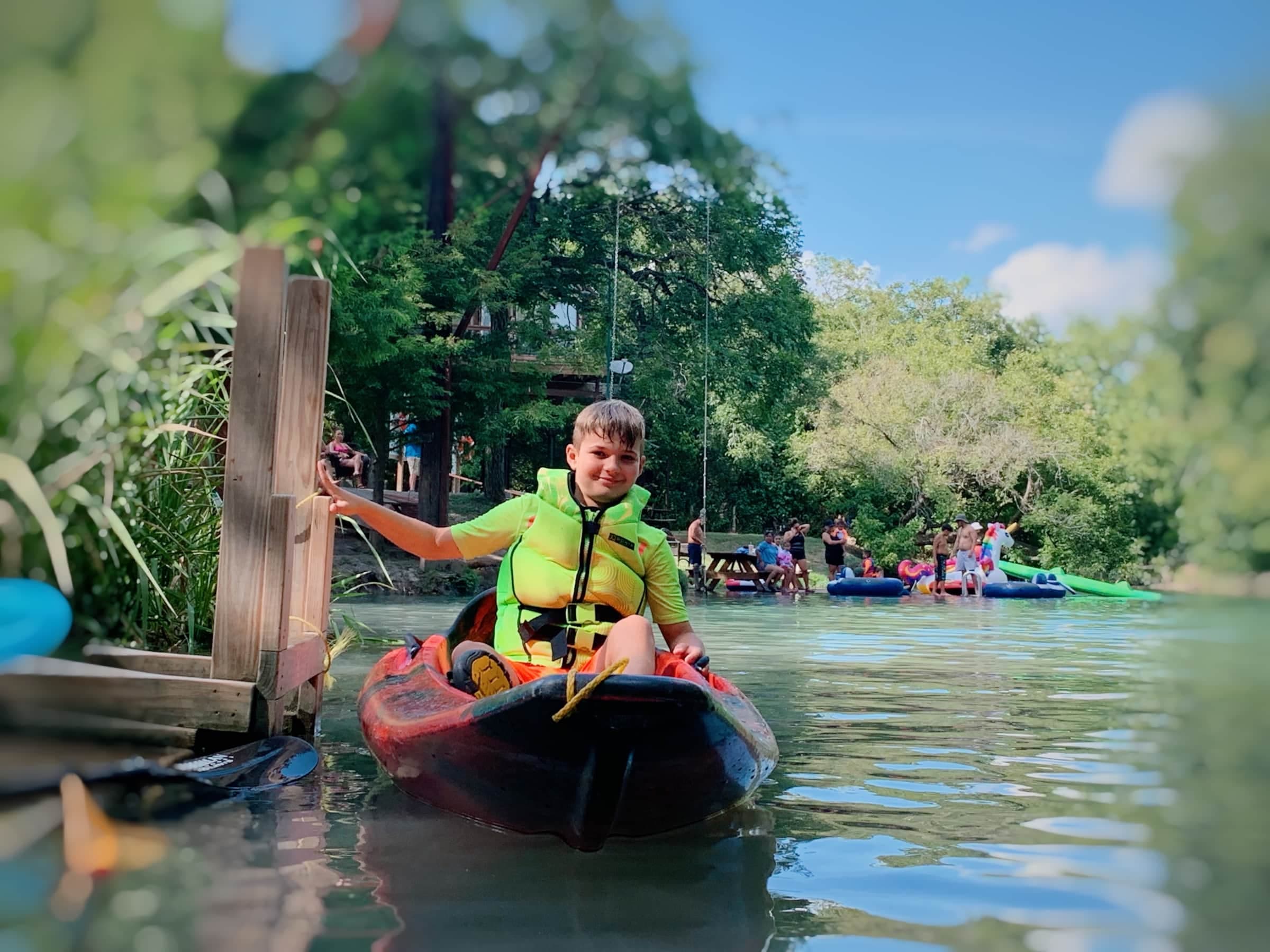Kids love to kayak on the river!