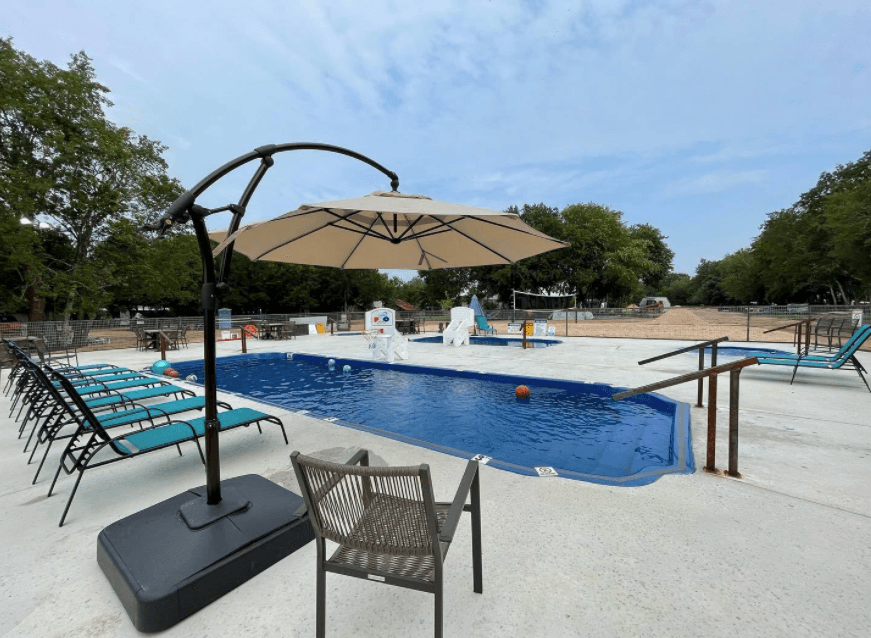 There are 2 pools on property