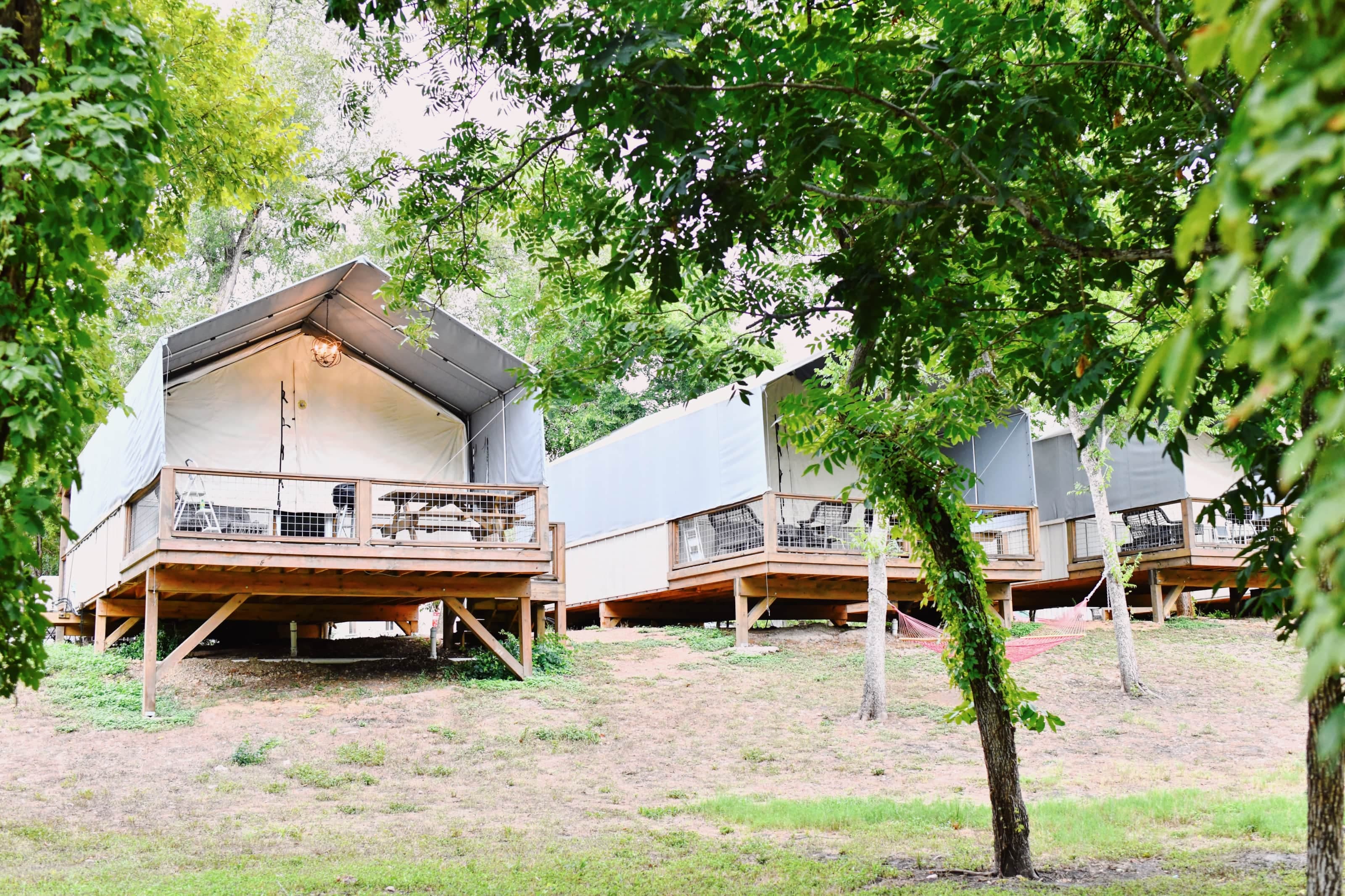 Rear view of our cabins at Son's Geronimo, we have 21 in total