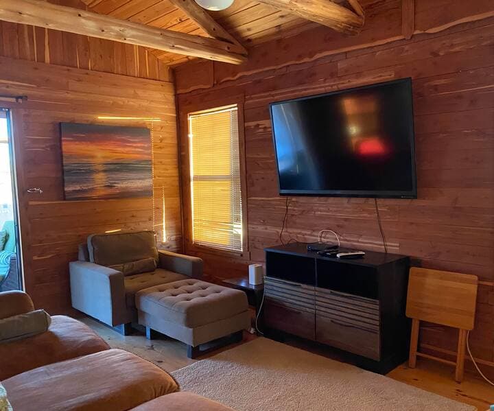 Flat screen TV when relaxing inside!
