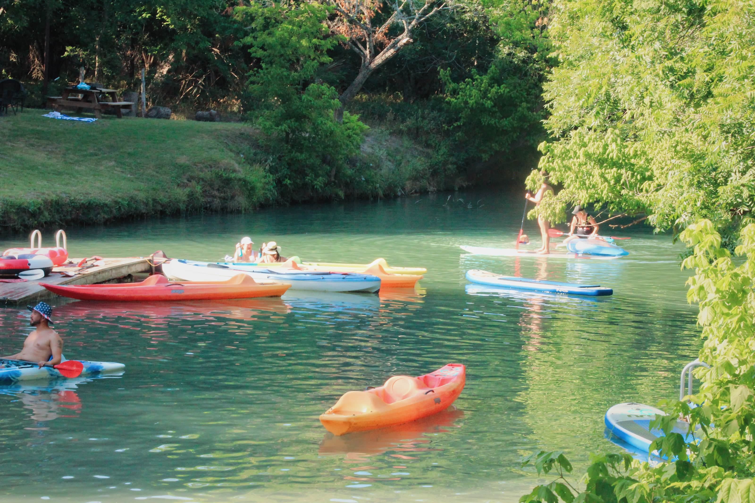 We keep lots of kayaks and paddlboards onsite so you dont have to wait