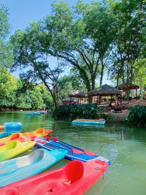 We have about 40 1-person and 2-person kayaks!
