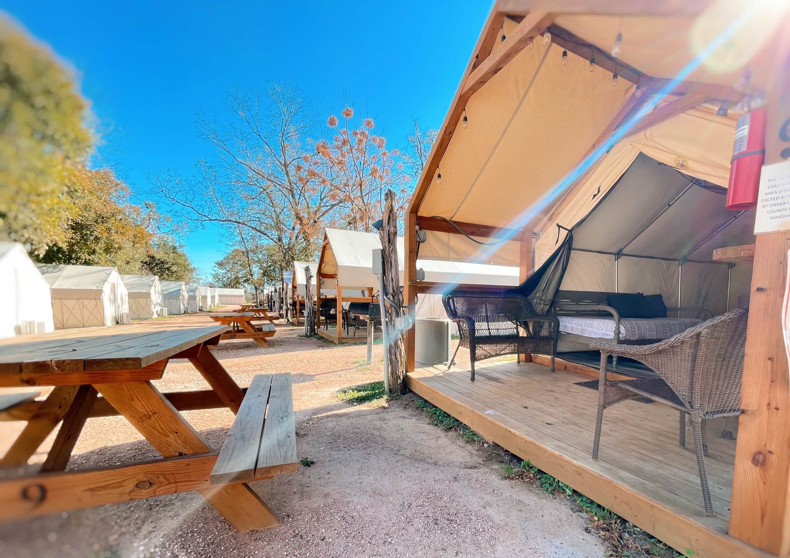 Glamping at Son's Blue River