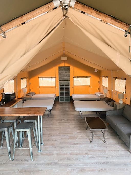People LOVE our new Safari Cabins!