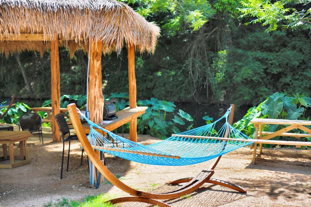 Each cabanas has it's own hammock.