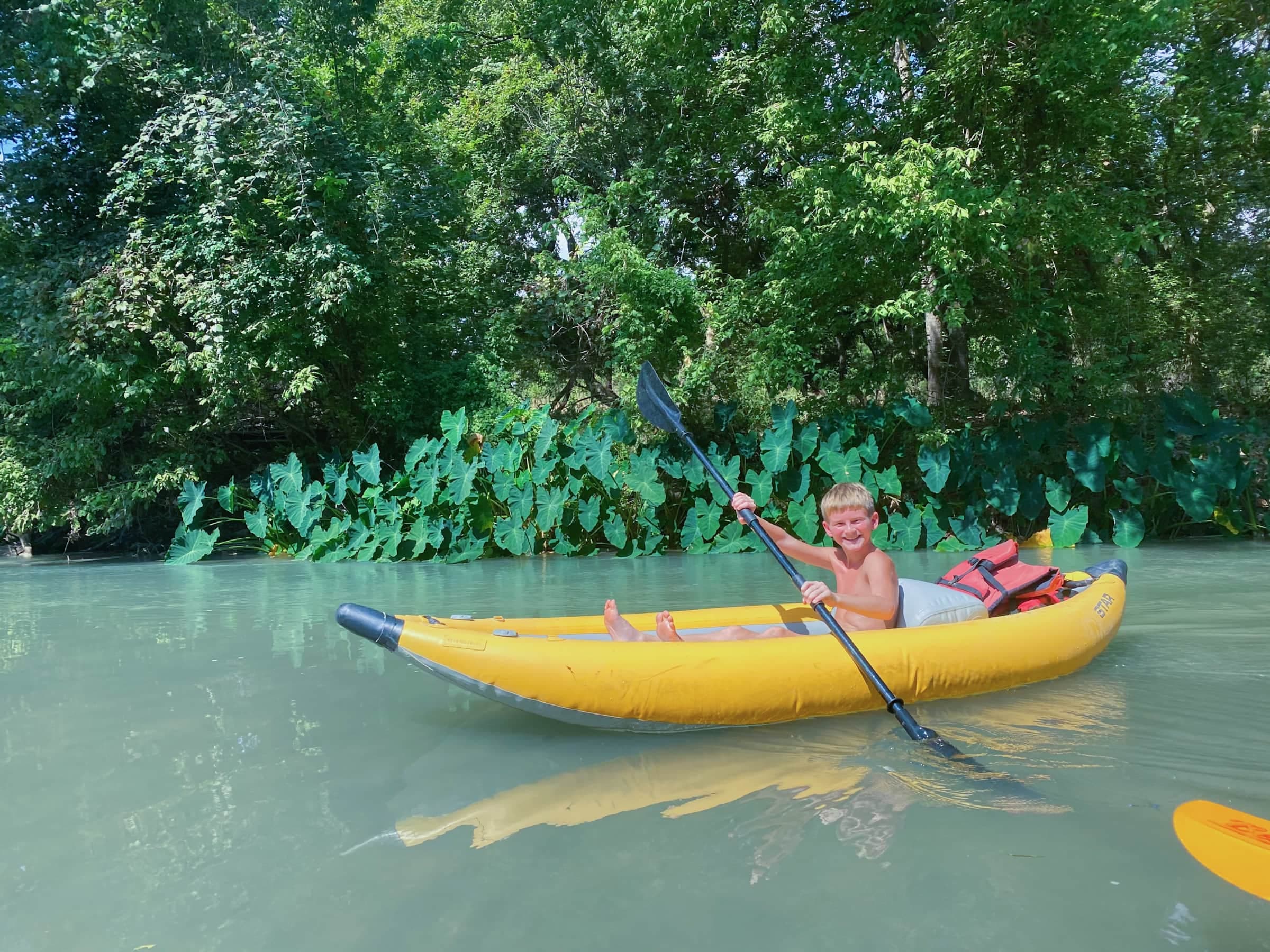 Kids love kayaking too!