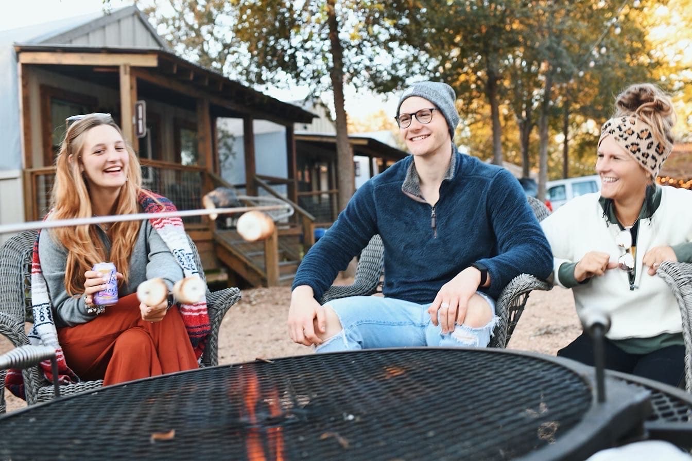Relax, hangout, and roast some s'mores by our firepits! 