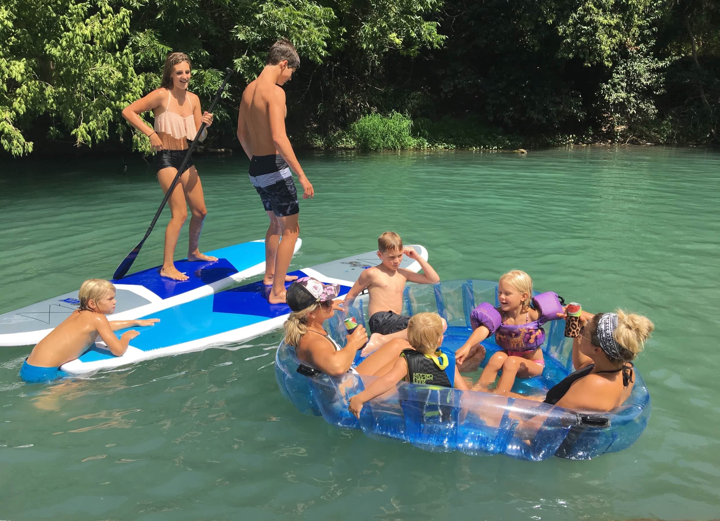 You can choose to tube, kayak, or paddleboard!