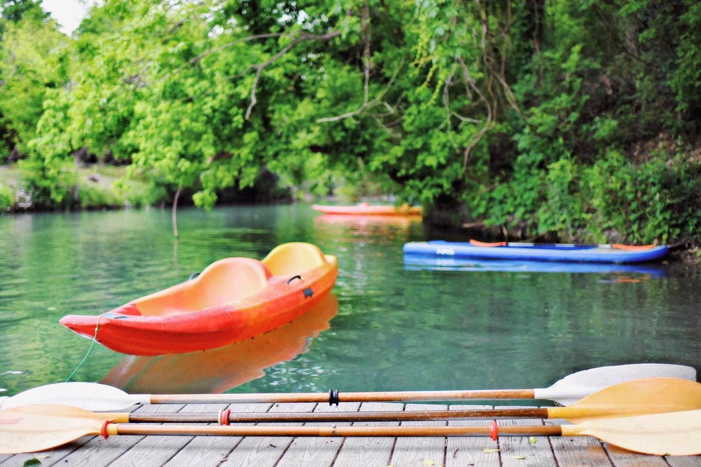 Free kayaking and Paddleboarding during your stay