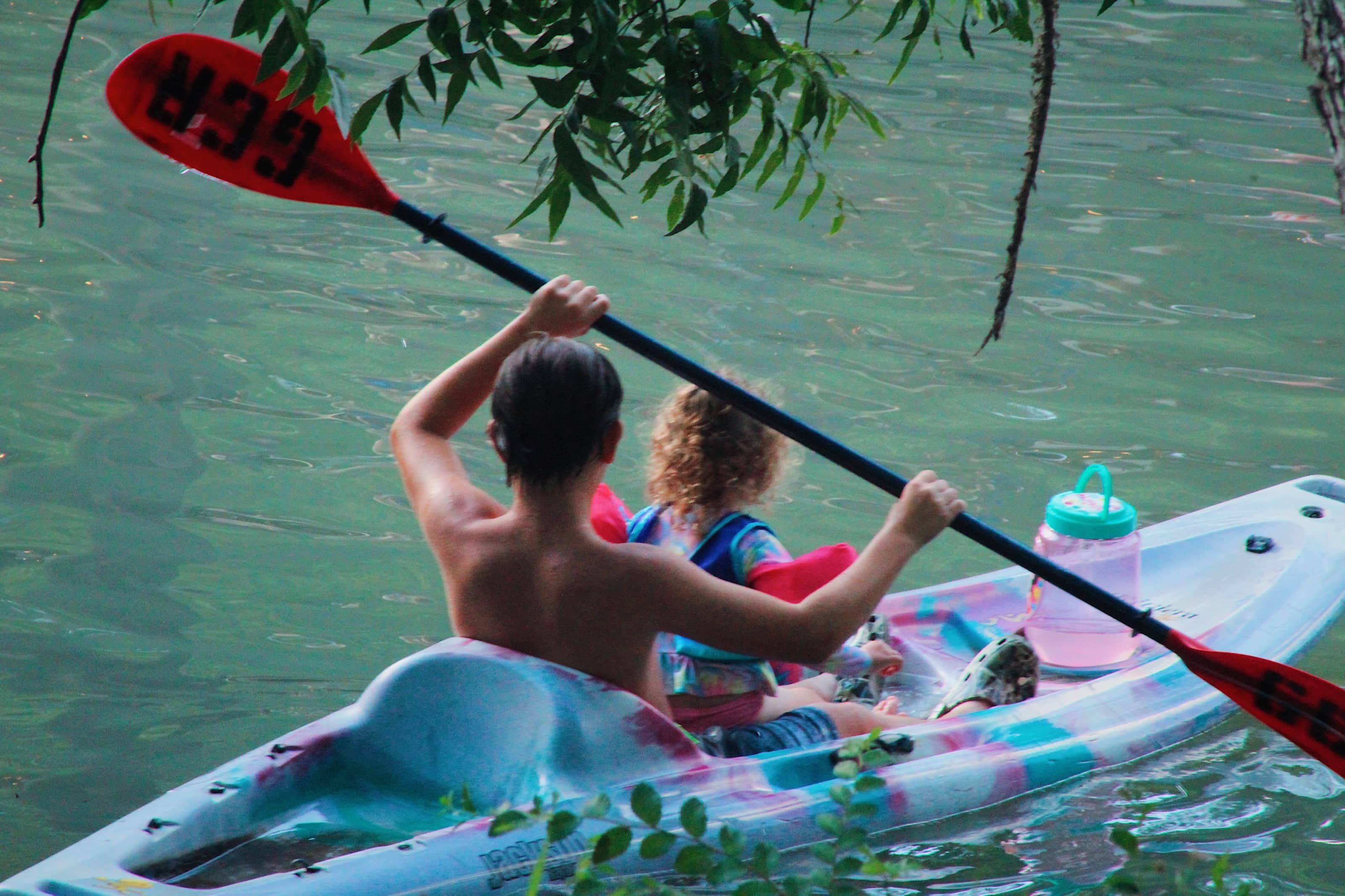 Kids love to kayak at Son's Geronimo