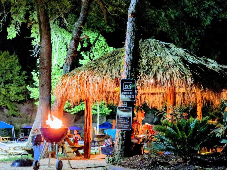 Cabanas can be added to your rental and are great place to BBQ and relax for the evening!
