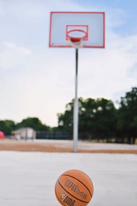 we have a basketball court on property.