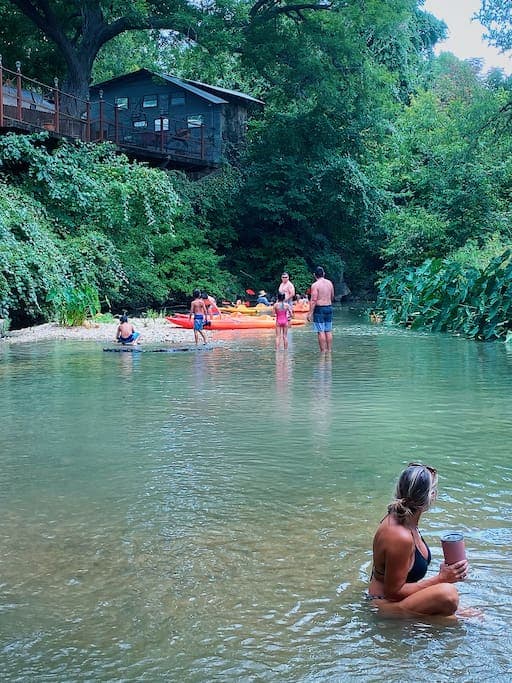 We also have an event center overlooking the creek that can hold 100 people and can also be rented.