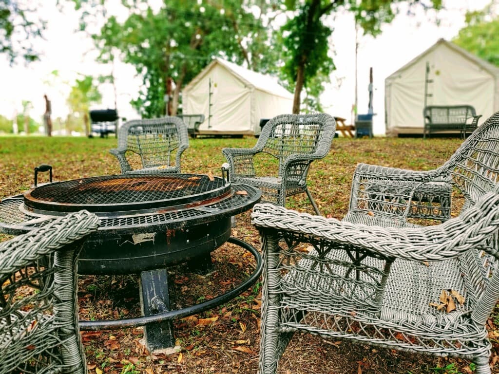 Sit by the fire pit