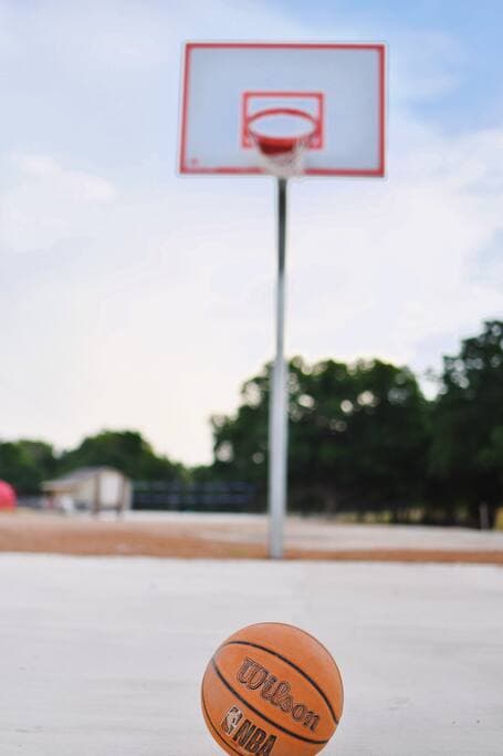 we have a basketball court on property.
