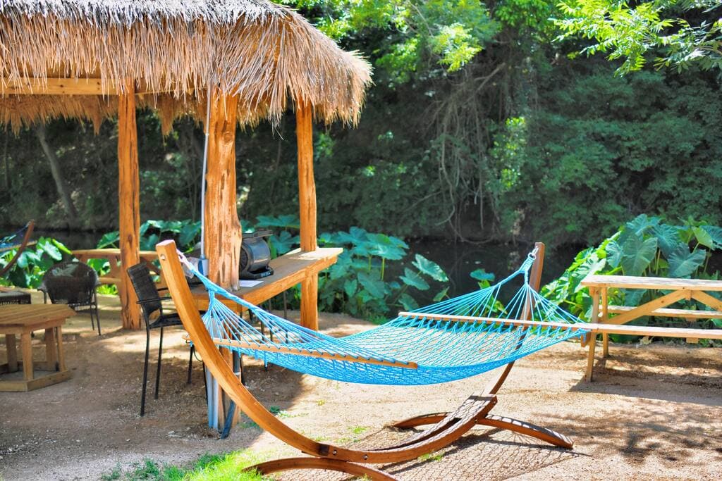 Each cabanas has it's own hammock.