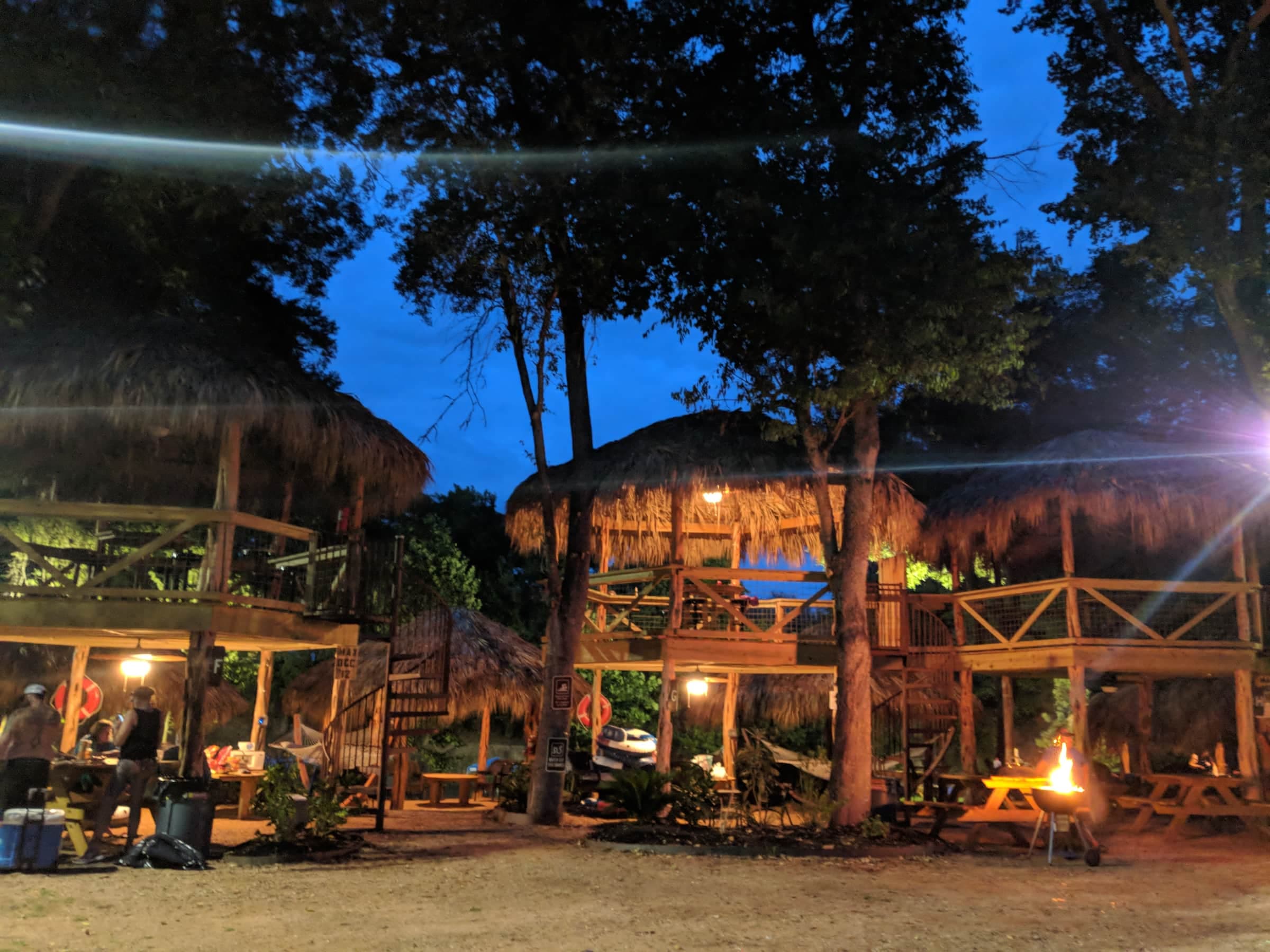 Beautiful village at night