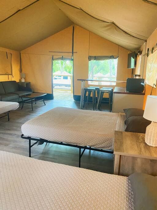 The beds are 8" foam matresses!