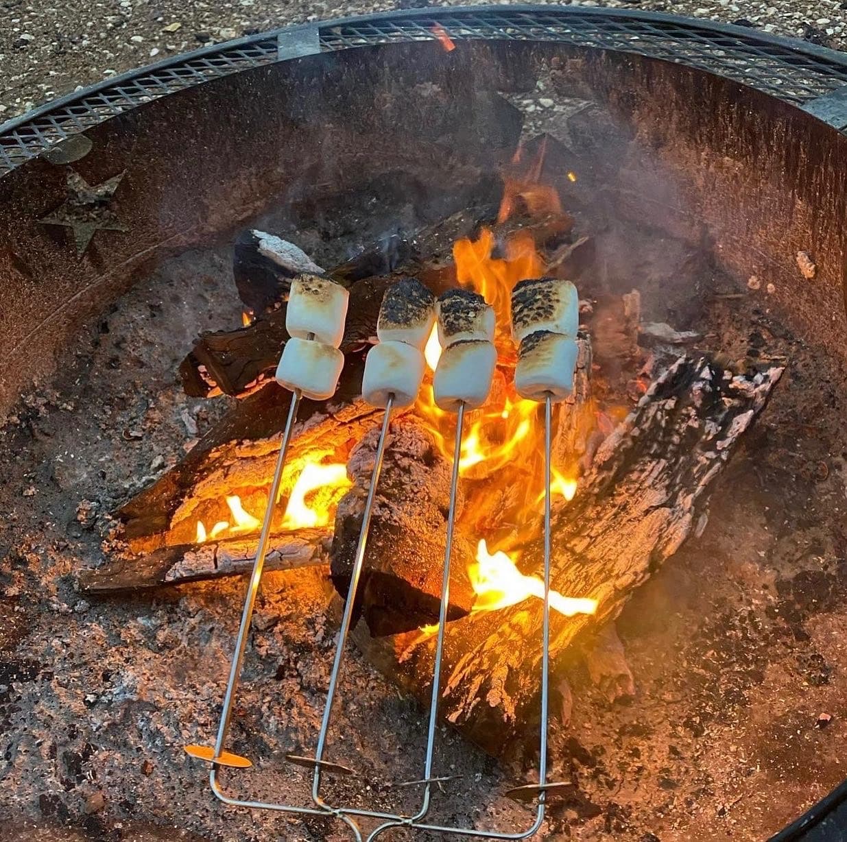 Roast marshmallows under the big starry Texas sky!