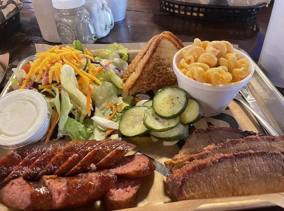 For some amazing BBQ, be sure to go to Rabel's Roadhouse which is just a few miles away!