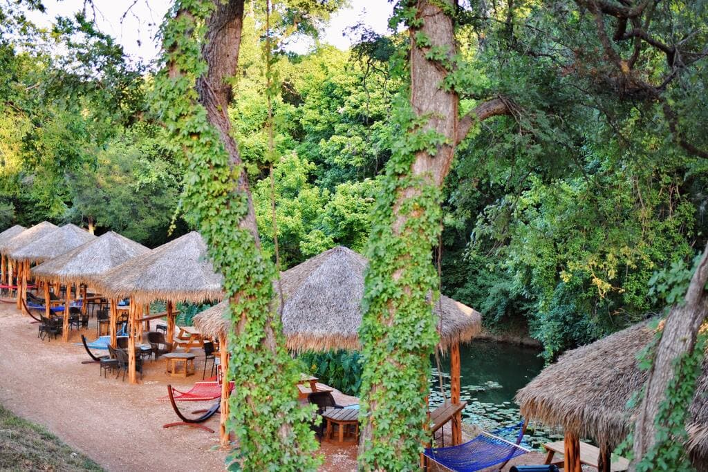There are 40 waterfront cabanas in total on porperty!