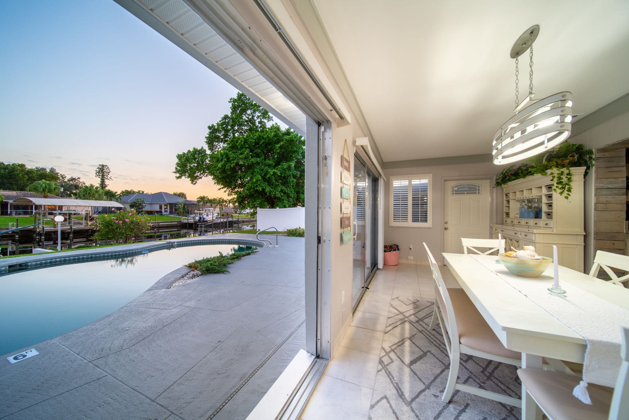 Open the patio doors and enjoy!