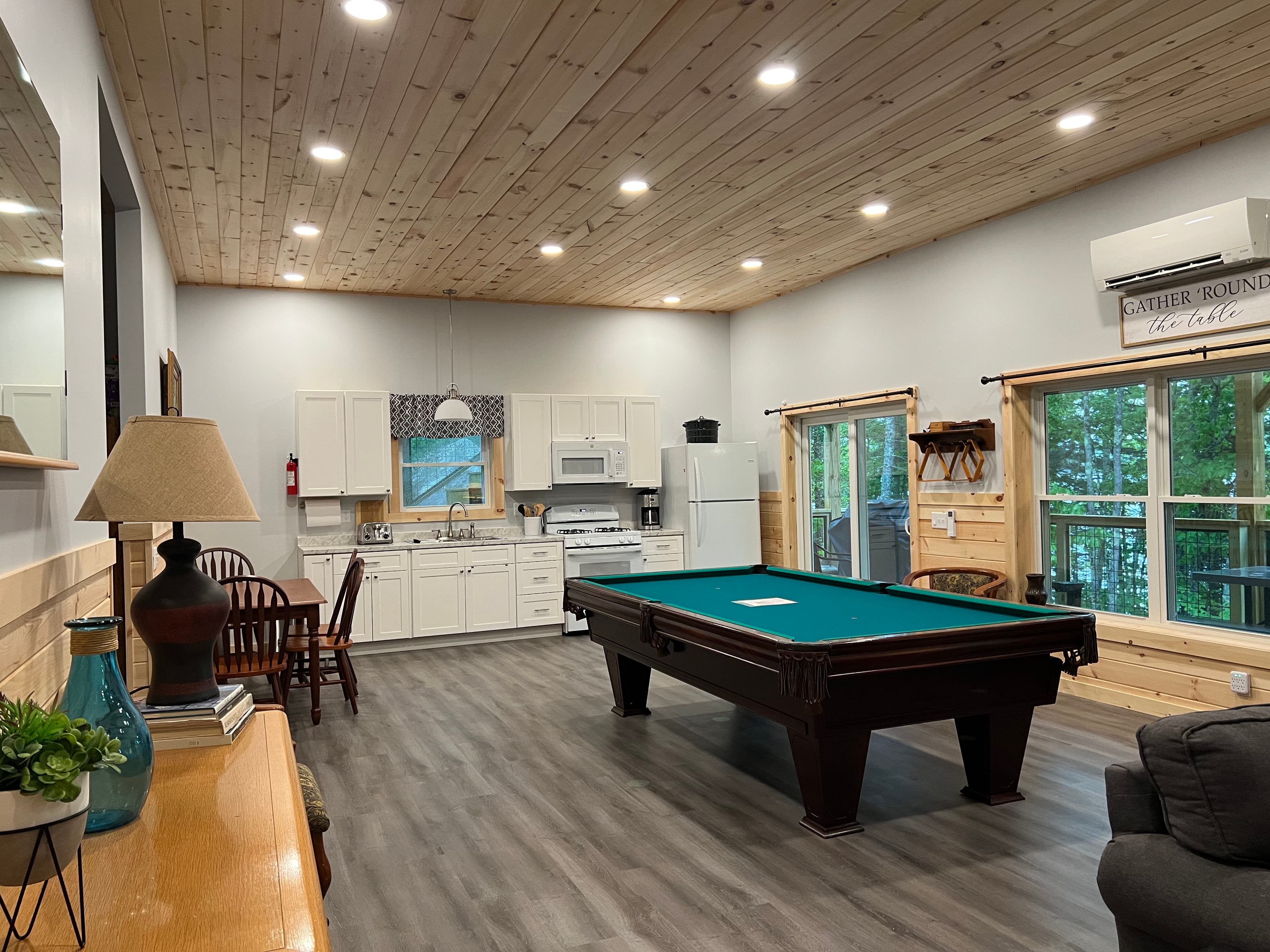 Open concept in the living area.