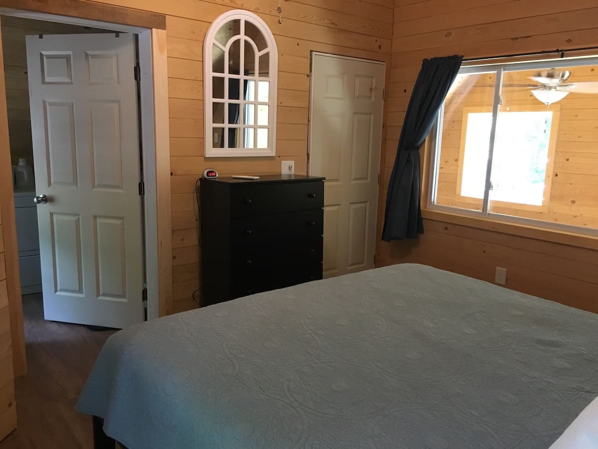 Master Bedroom (right door entrance from stairs, left door to master bath with washer and dryer).