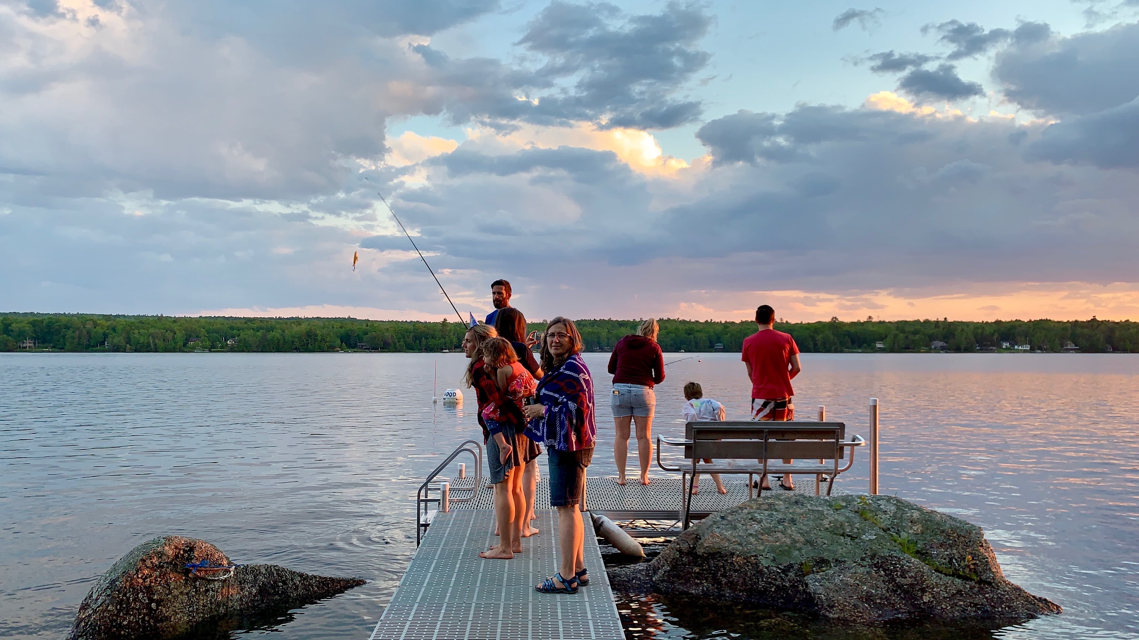 Good fishing off the dock too!