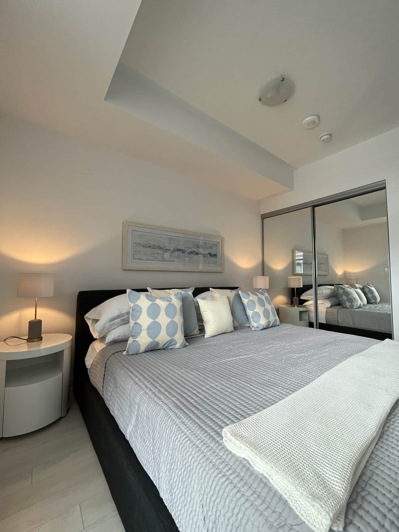 Master Bedroom King size bed for a good nights rest