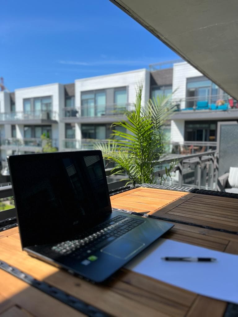 Work from this location with the stunning view