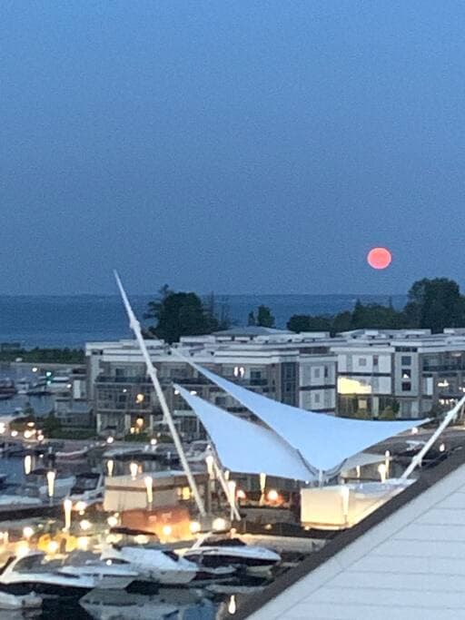 Romantic views from the rooftop in the evenings