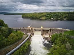 Dam located near the property