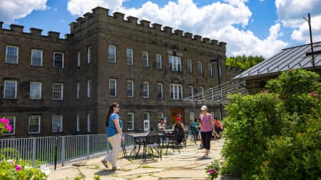 Silk mill located 10 minutes by car