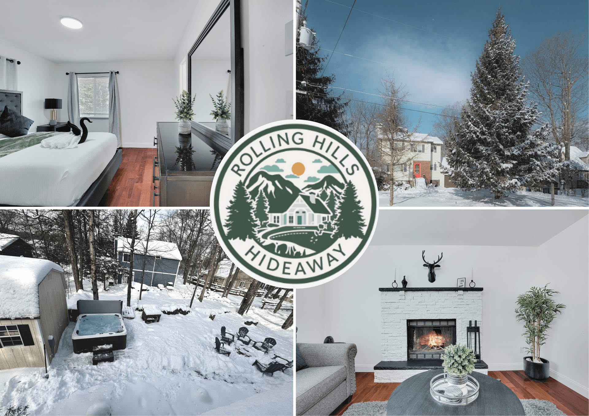 Fireside  Family Home  -Ski .hot tub Pools • Lakes • Firepit