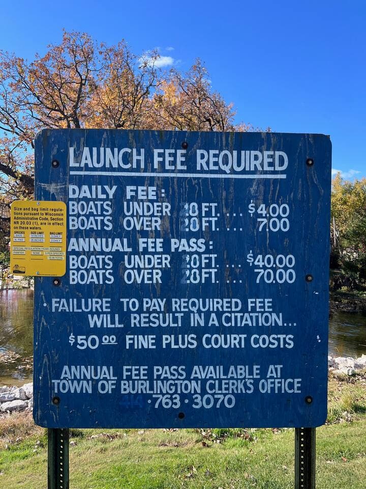 Beach and boat launch are a five minute walk from home. Launch fees are appreciated to maintain lake.