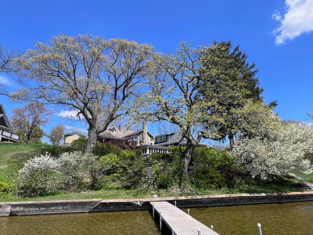 A view from the pier in springtime!