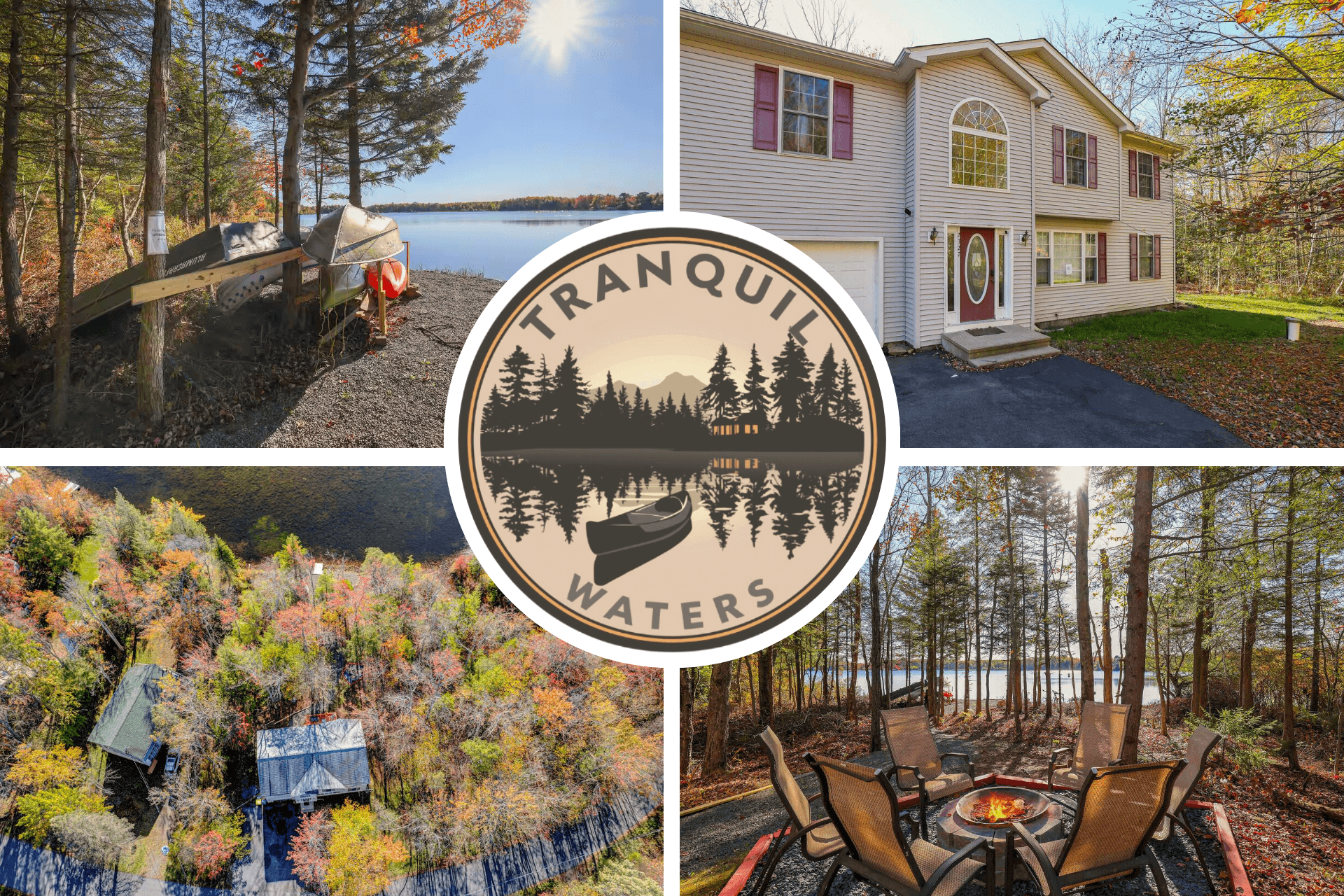 Tranquil Waters – Kayaks • Firepit • Lakefront