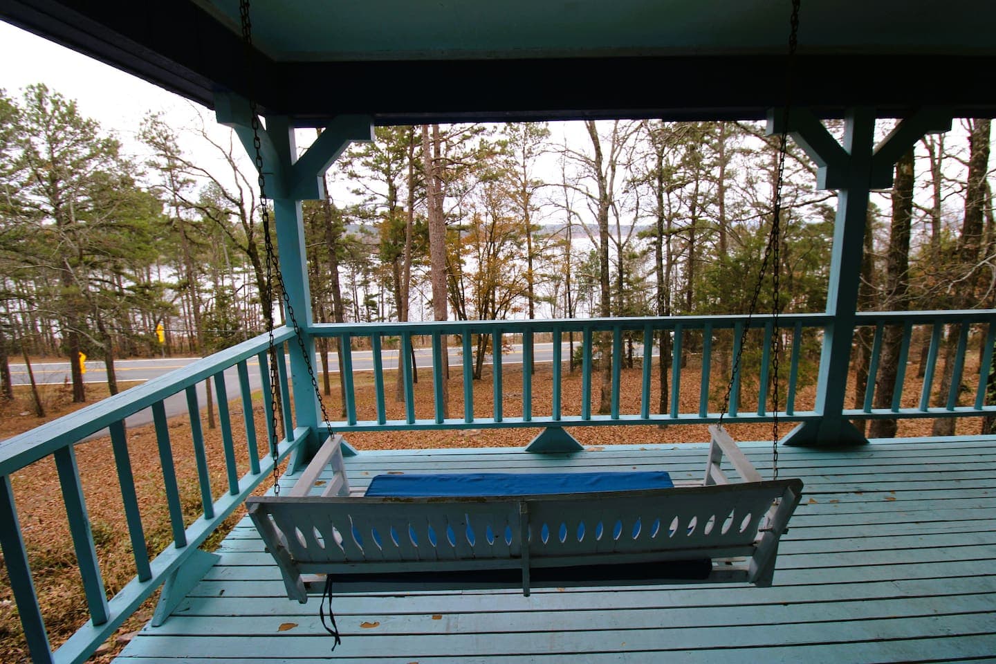 The Blue House at Greers Ferry Lake