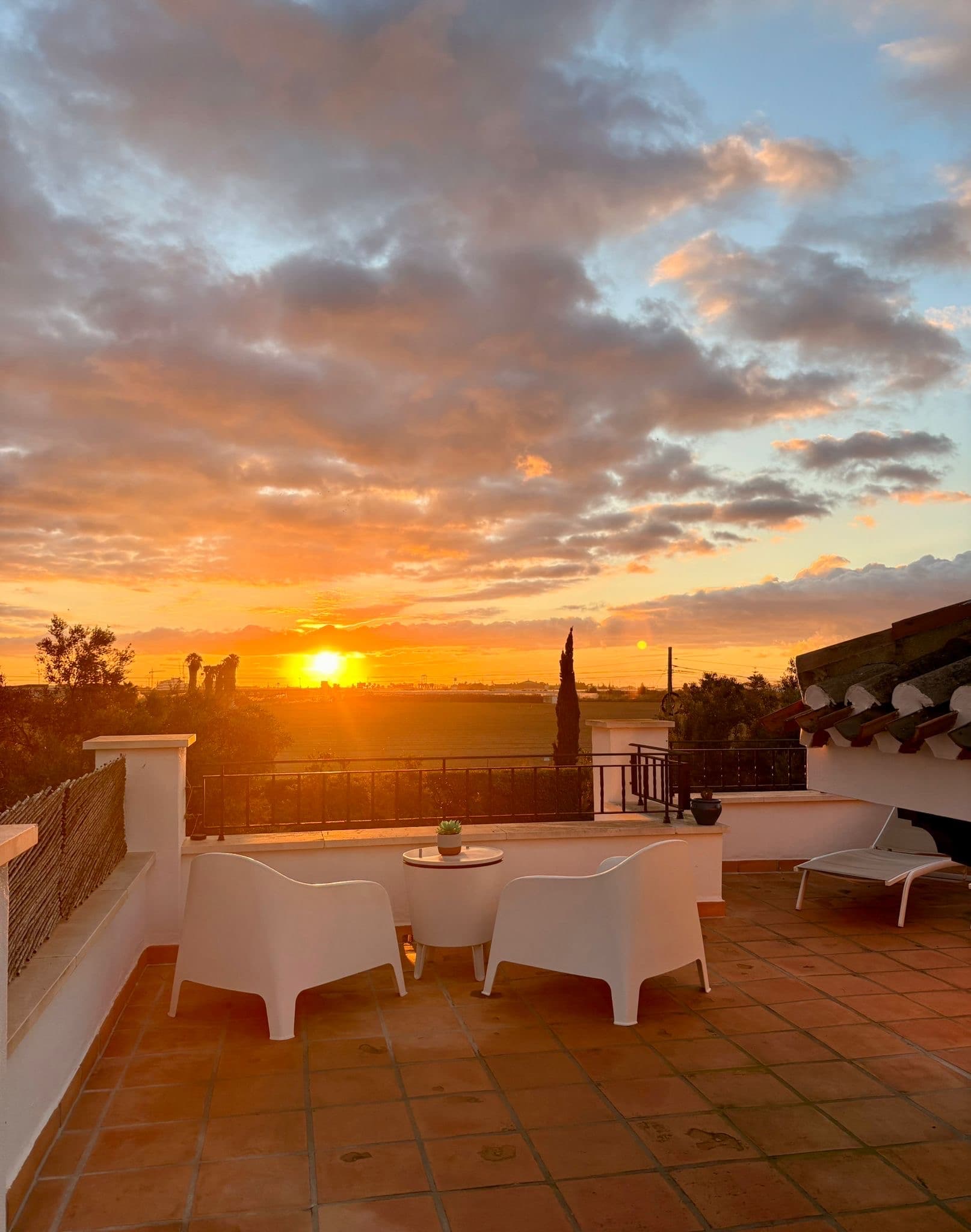 Sunrise from the roof terrace - Villa Alegre, Mar Menor Golf