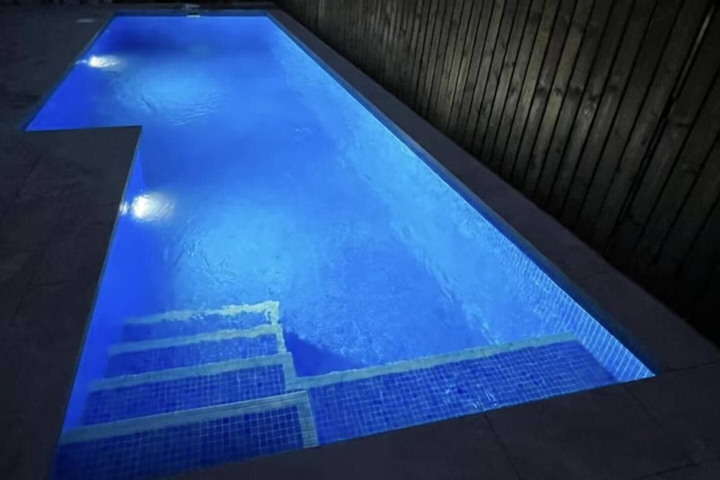 Swimming pool by night - Villa Alegre, Mar Menor Golf