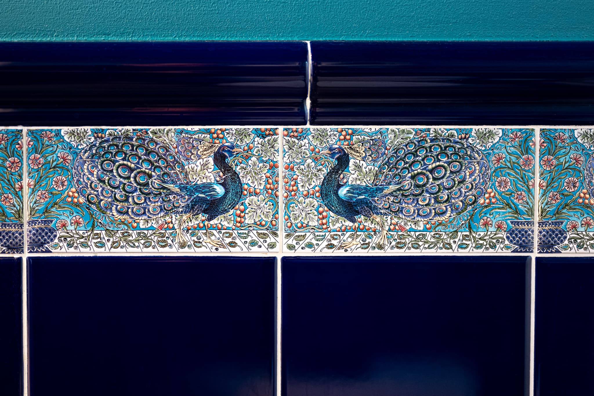 Peacock Studio Bathroom Tile