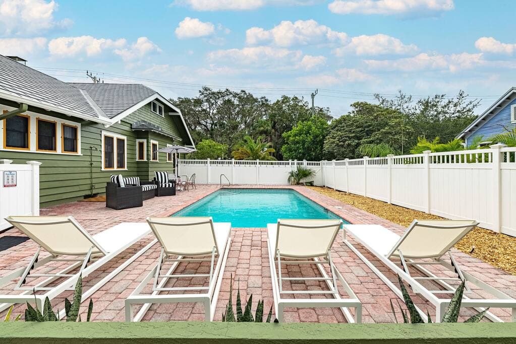 Pool with Lounge Chairs