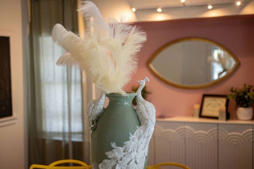 Peacock Table Vase