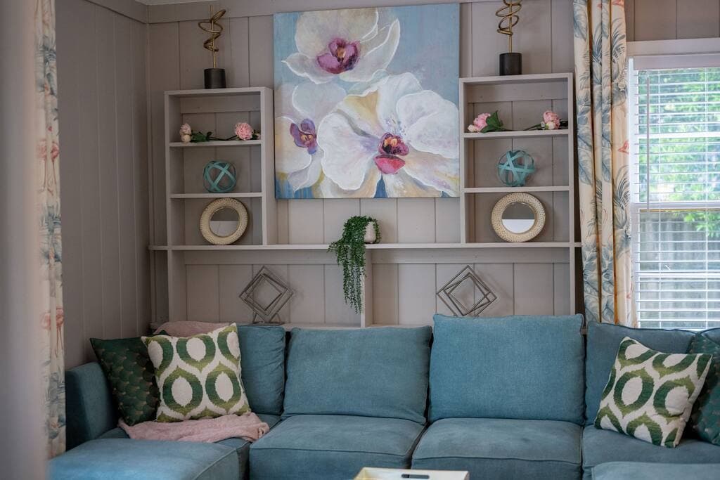Flamingo Studio Modular Sofa and Wall Decor