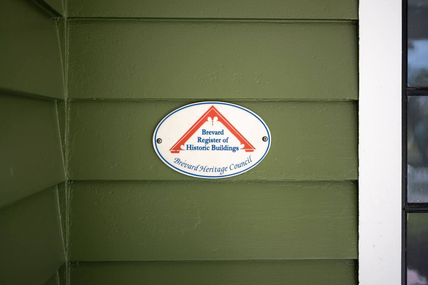 Brevard Register of Historic Buildings Sign