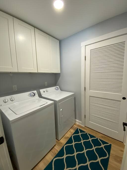 Laundry room with washer and dryer free for your use
